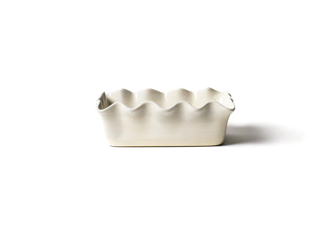 Signature White Ruffle Loaf Pan