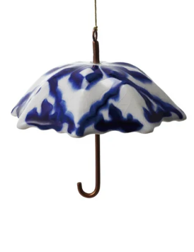 Stoneware & Metal Umbrella Ornament