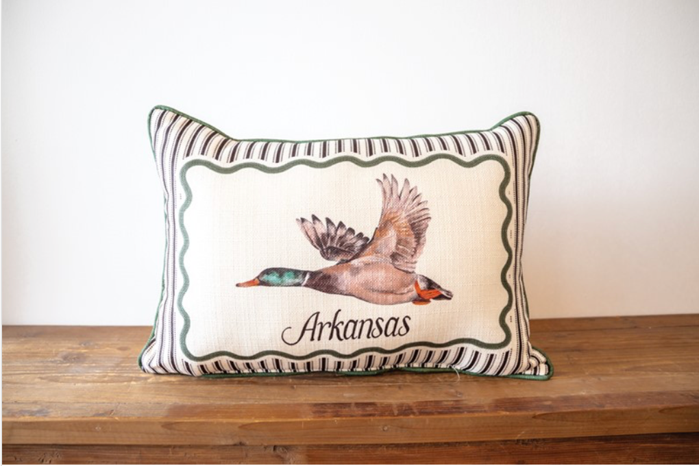 Ticking Mallard Pillow - Lincolnton, Georgia