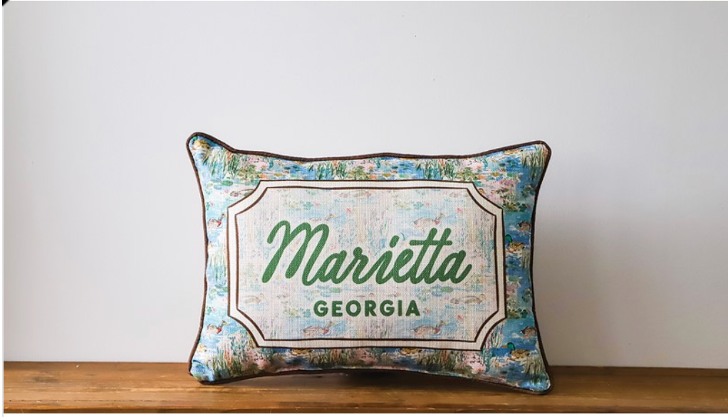Duck Pond Hometown Pillow