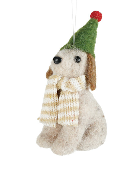 Felt Dog Ornament