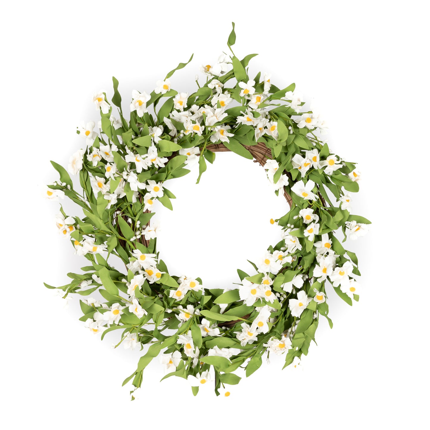 White Daisy Wreath
