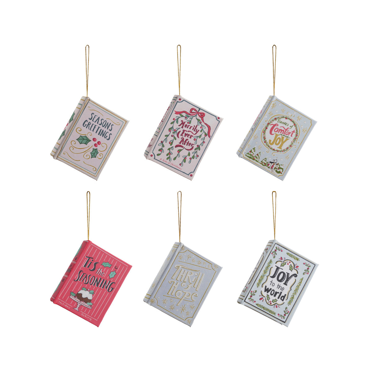 Christmas Canvas Book Ornament