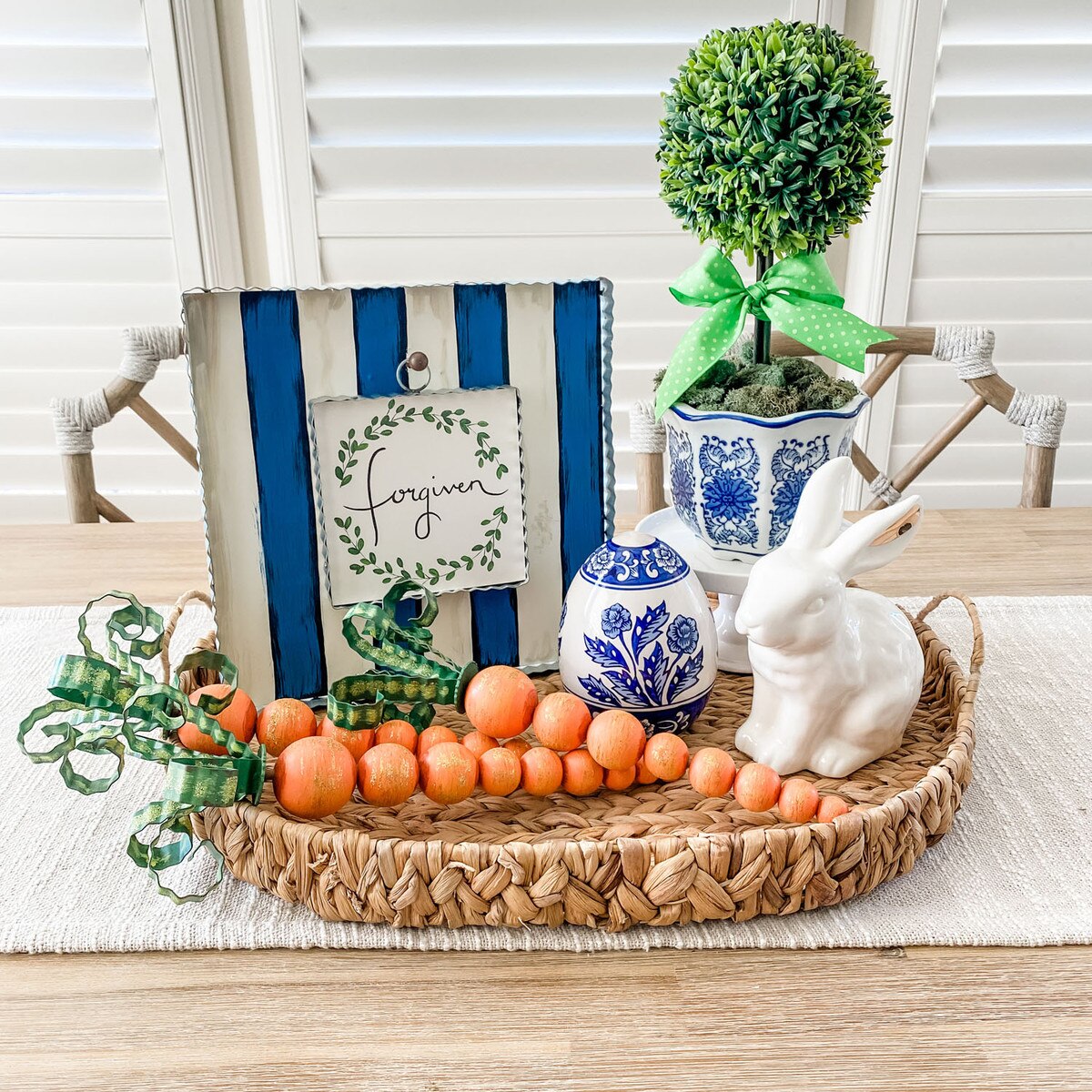 Blue & White Mini Gallery Display Board