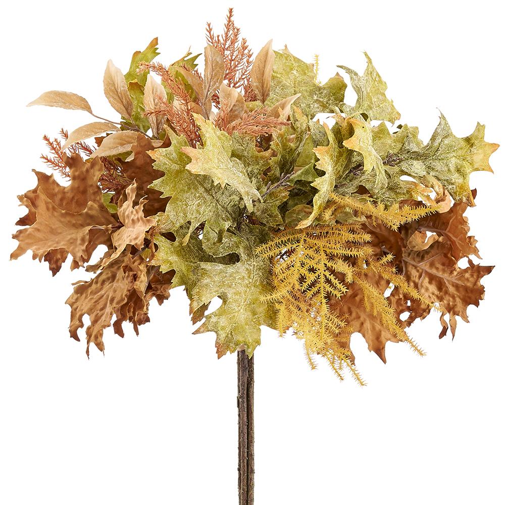 Oak Leaf/Fern Bouquet Green Mustard