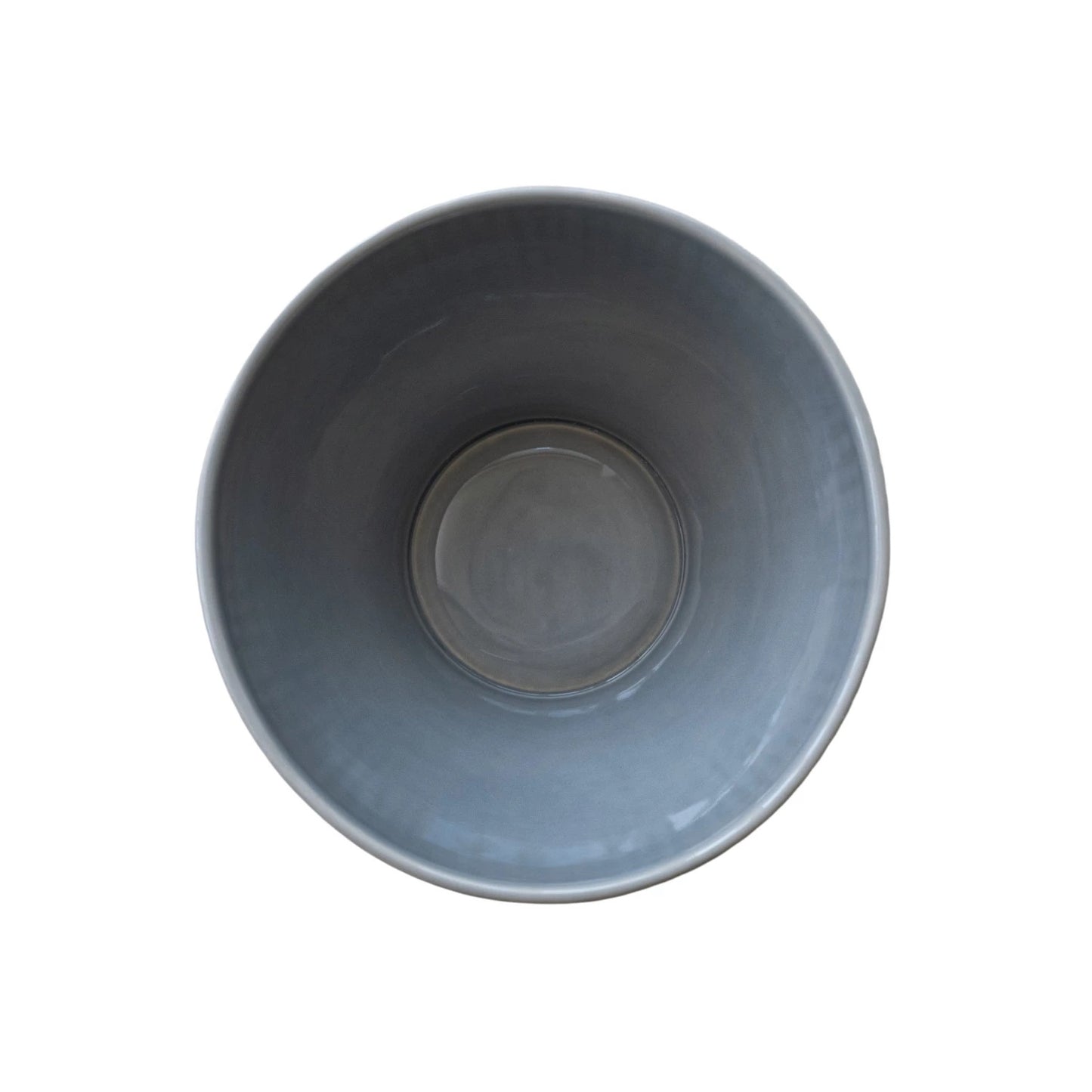 Stoneware Fluted Serving Bowl, Reactive Glaze (Each One Will Vary)