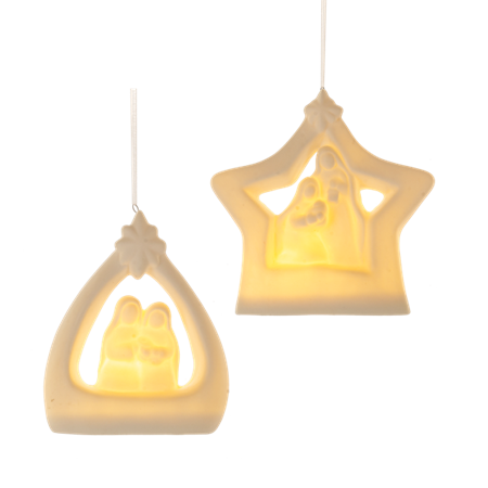 Light Up Nativity Ornaments