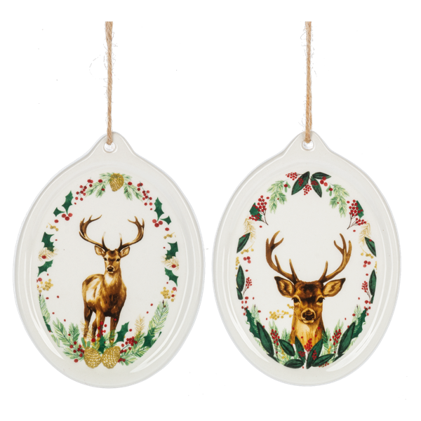 Stag Disk Ornament