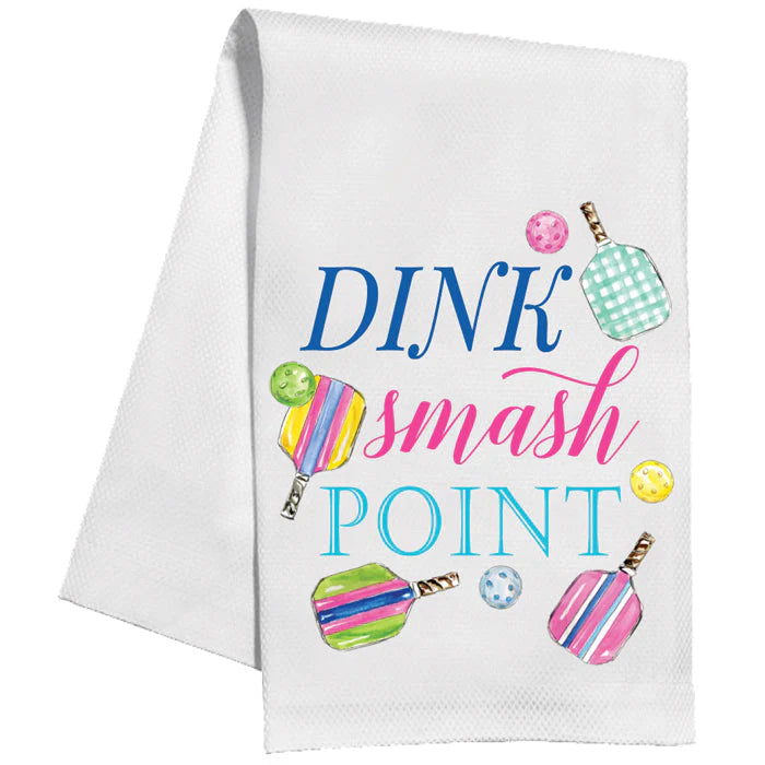 Dink, Smash, Point Pickleball Kitchen Towel