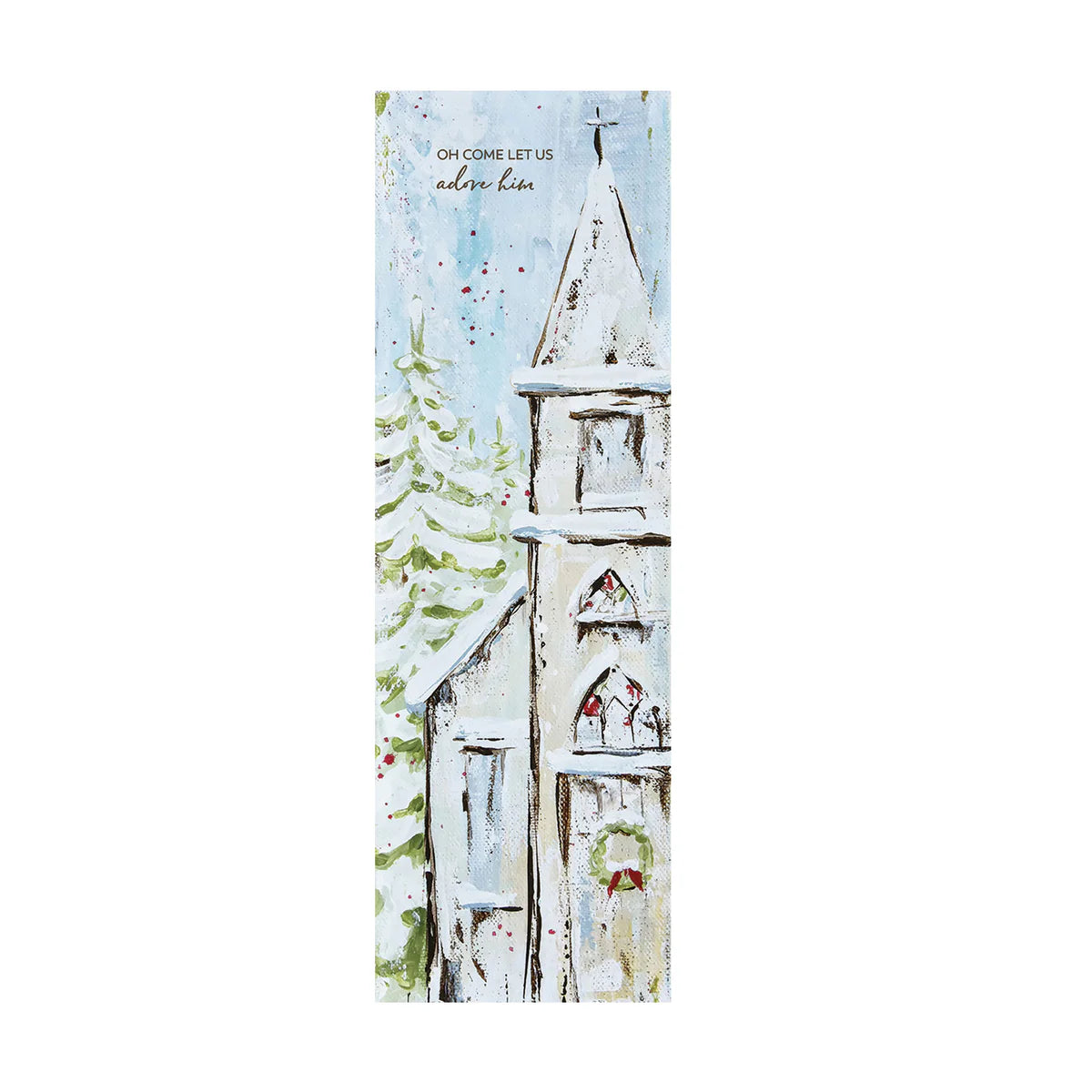 Oh Come Let Us Adore Him Church Canvas