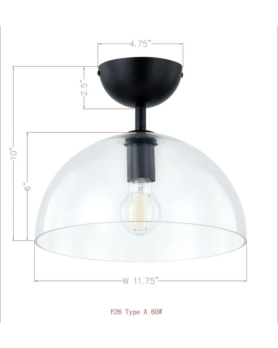 Greenly Semi-Flush Light Fixture