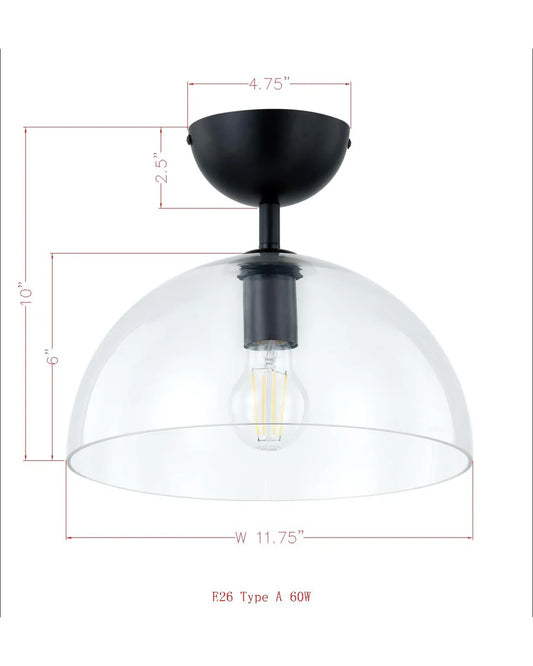 Greenly Semi-Flush Light Fixture
