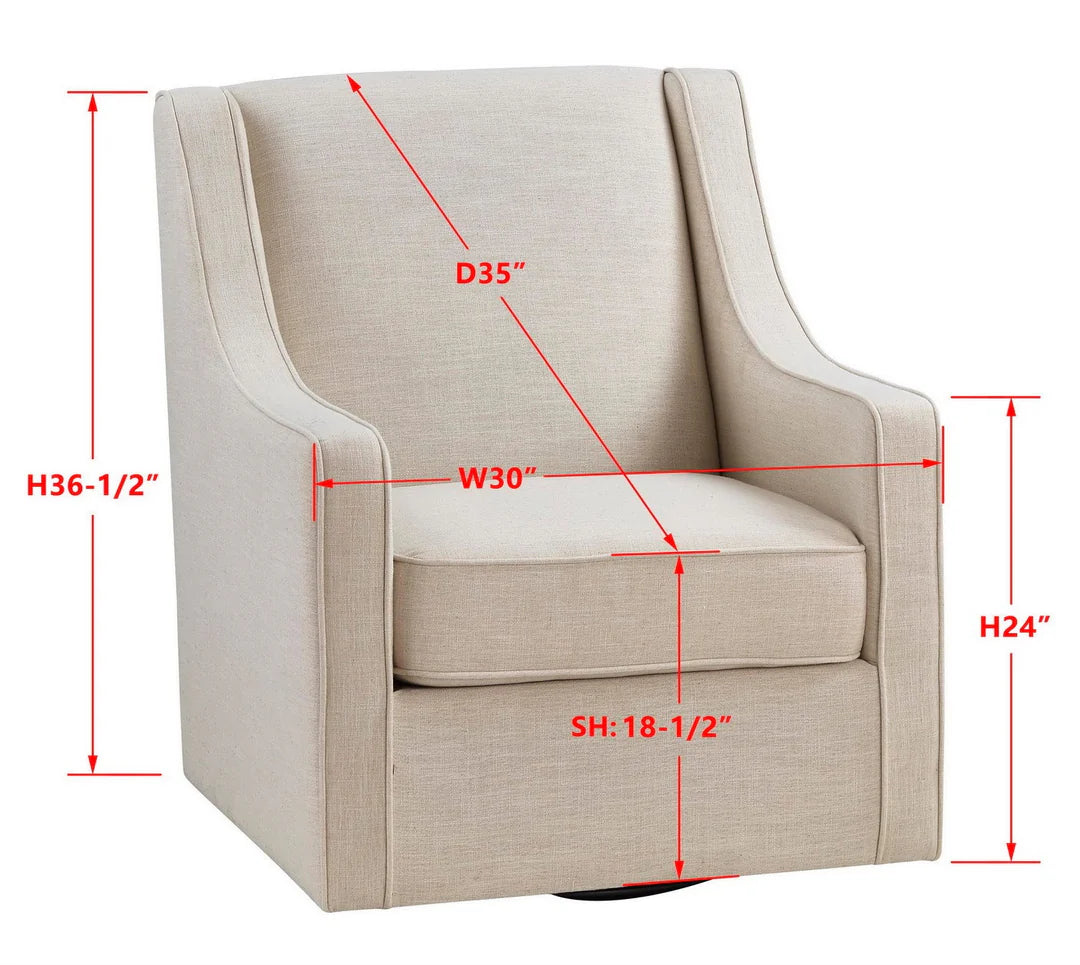 Fallon Swivel Chair or Ottoman