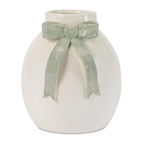 Floral Vase with Bow