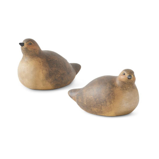 Smooth Natural Resin Quail