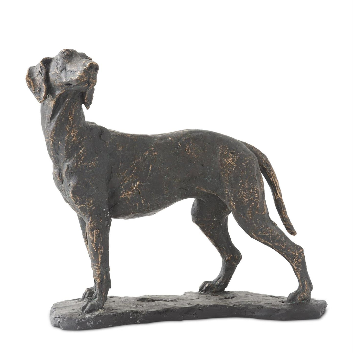 Patina Standing Dog on Base