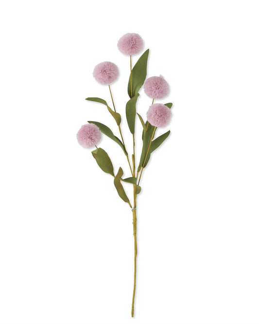 Pompom Pick with Green Eva Leave - Purple
