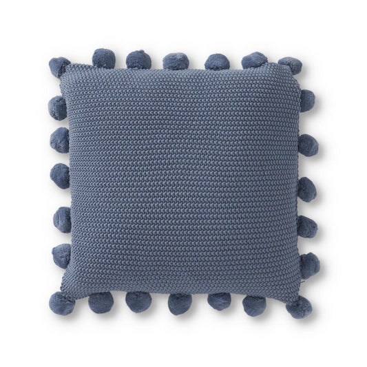 Light Blue Moss Stitch Pillow