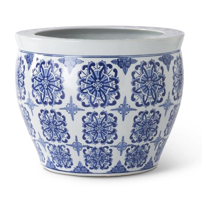Blue & White Chinoiserie Pot
