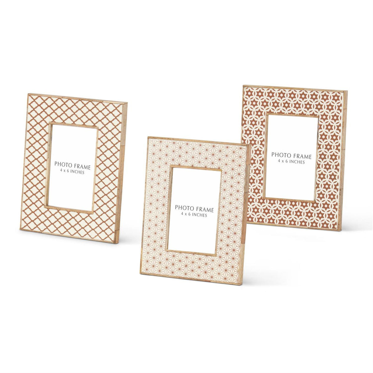 Wood and Resin Tile Photo Frames