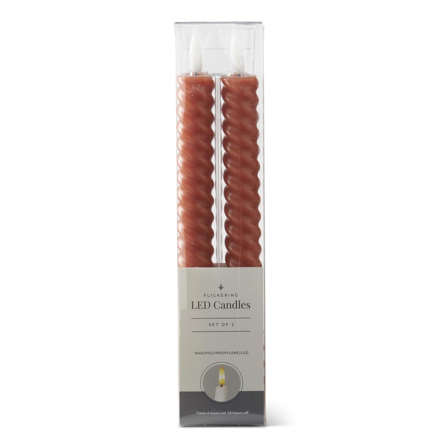 Spiral LED Taper Candles