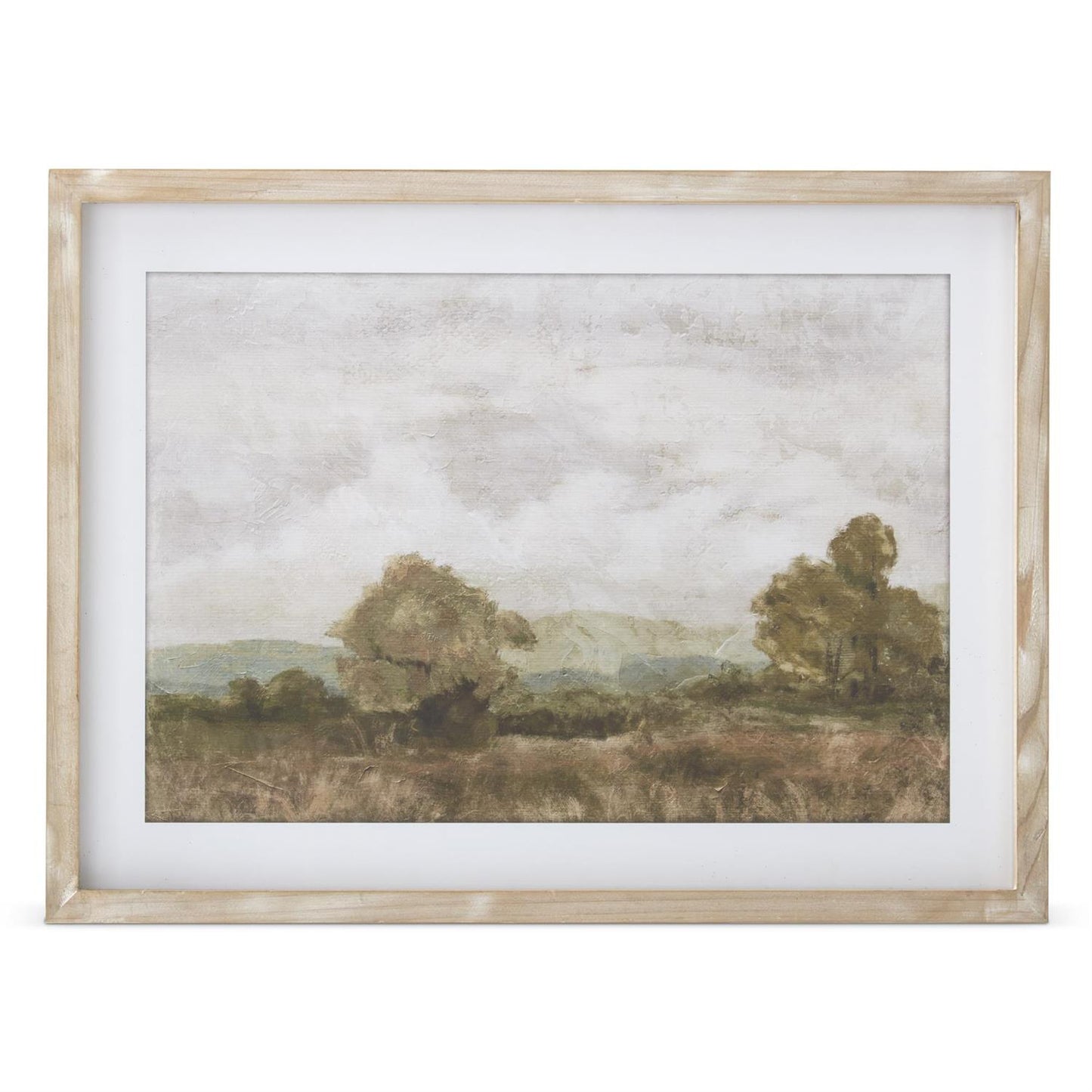 Fir Framed Nature Scape Artwork