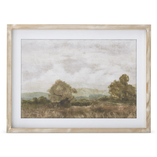 Fir Framed Nature Scape Artwork