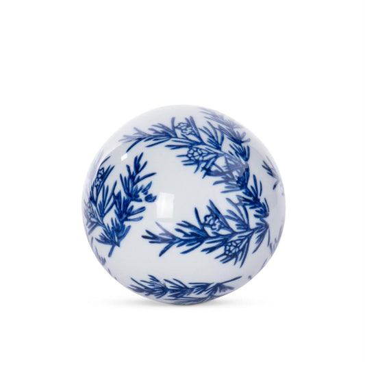 Blue & White Ceramic Chinoiserie Ball