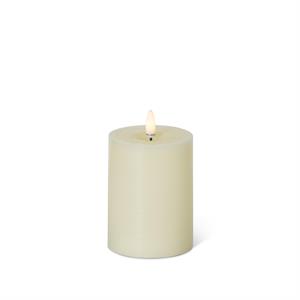 Cream Touch LED Pillar Candles with Timers