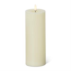 Cream Touch LED Pillar Candles with Timers