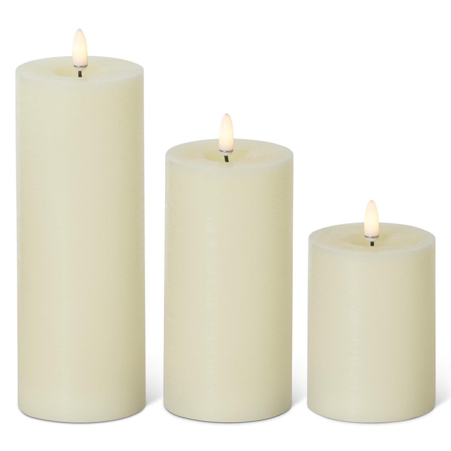 Cream LED Pillar Candle