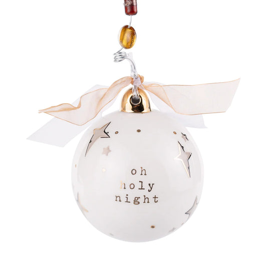 Gold Star Oh Holy Night Ornament