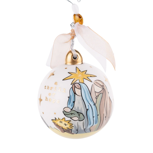 Gold Star Thrill of Hope Ornament