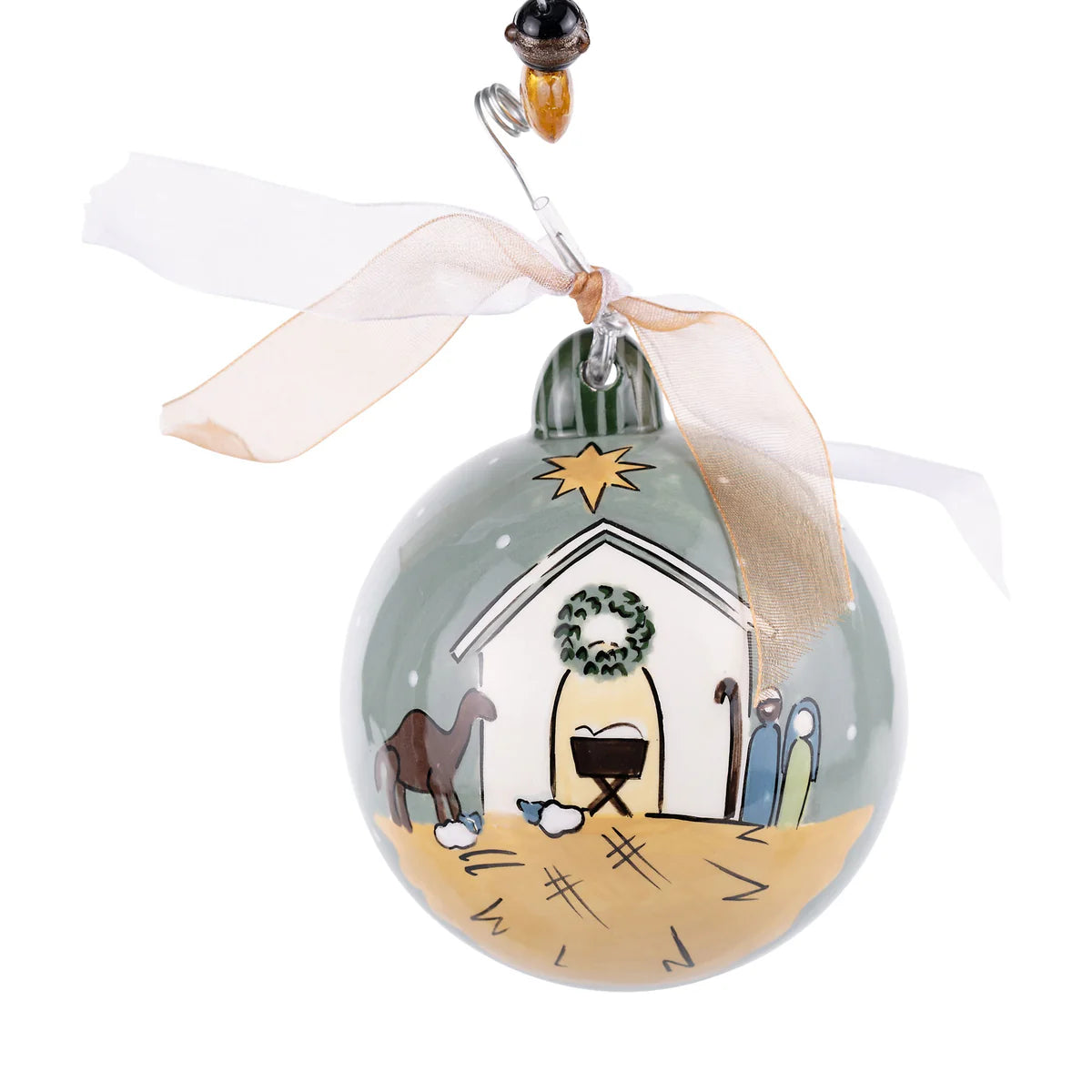 Joy and Peace Nativity Ornament