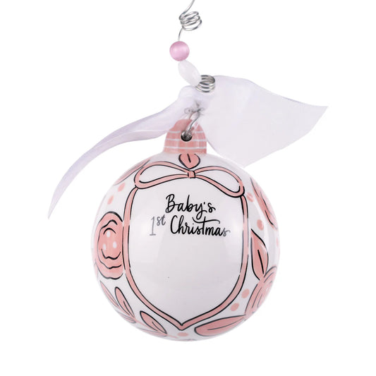 Pink Bow Baby's 1st Christmas