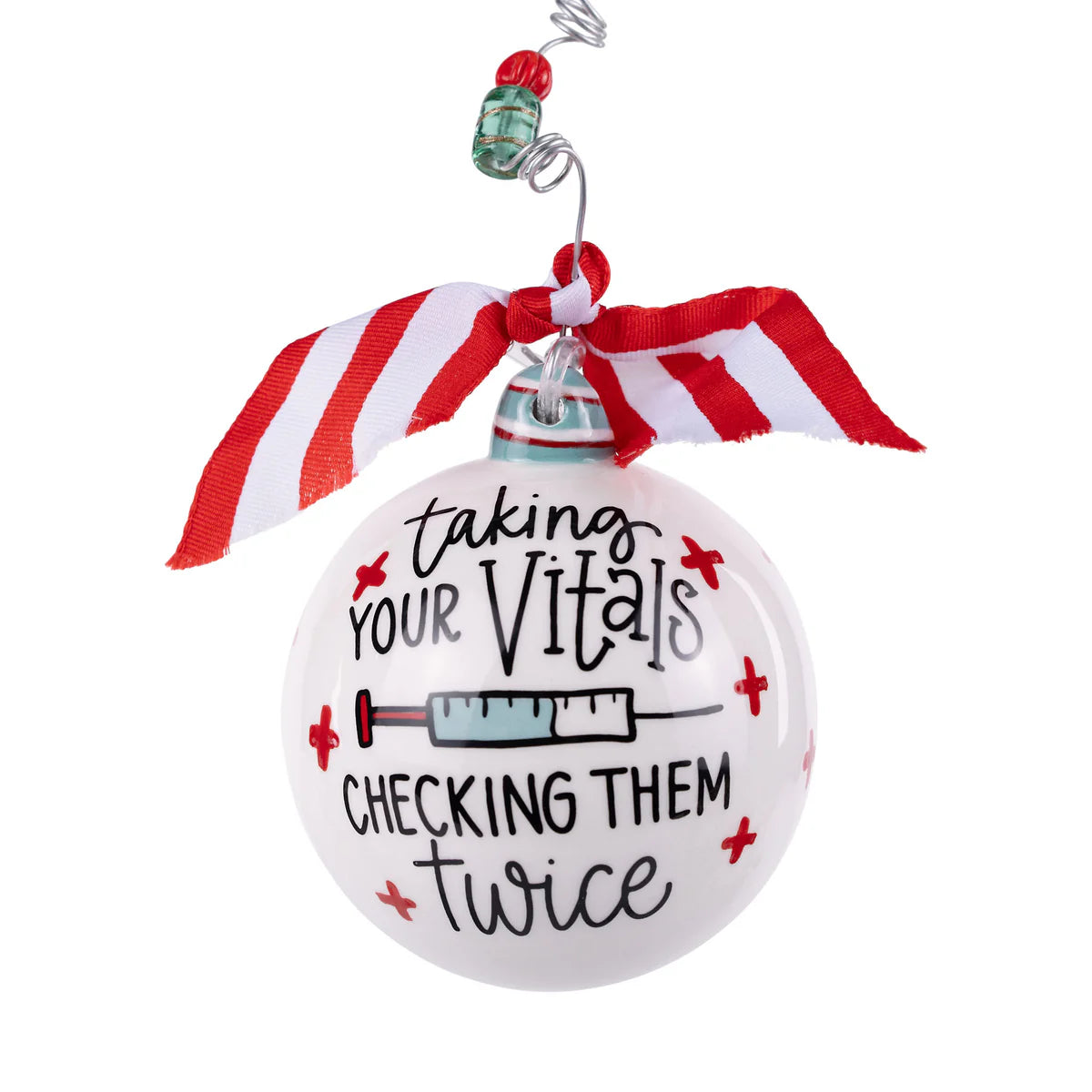 Doctor Santa Ceramic Ornament