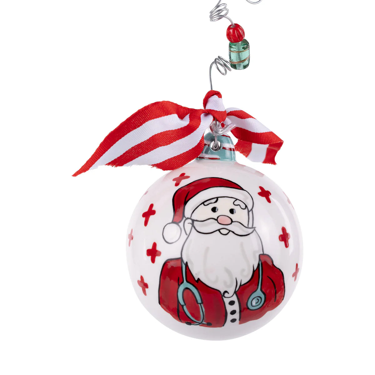 Doctor Santa Ceramic Ornament