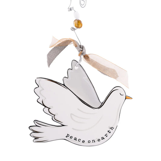 Peace on Earth Dove Flat Ornament