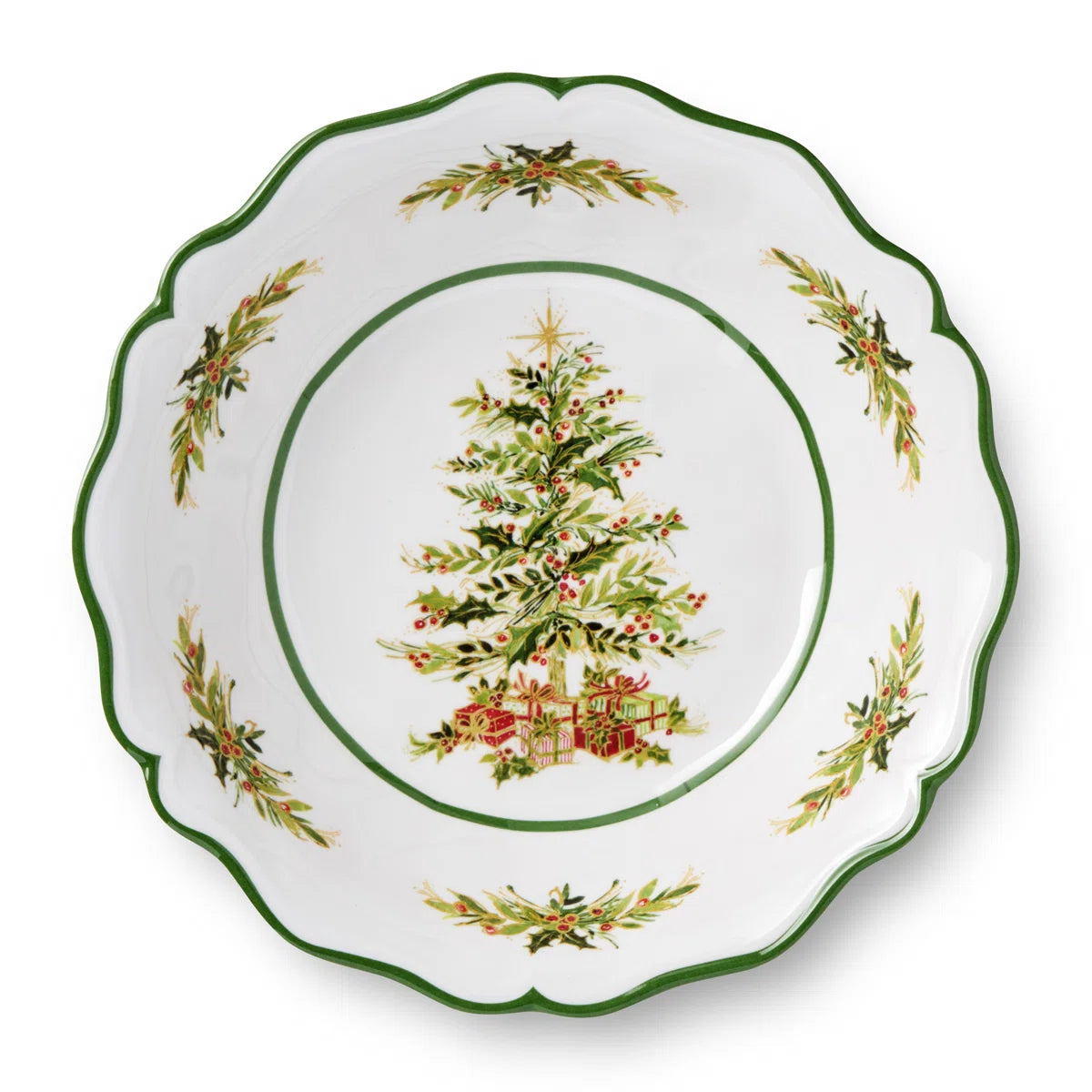 Holly Tree Melamine Dinnerware Collection
