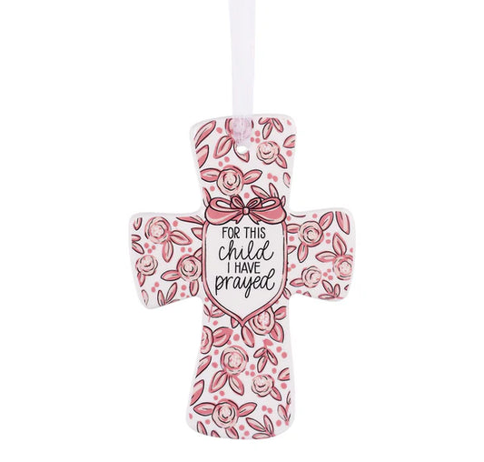 Pink For This Child Prayed Cross