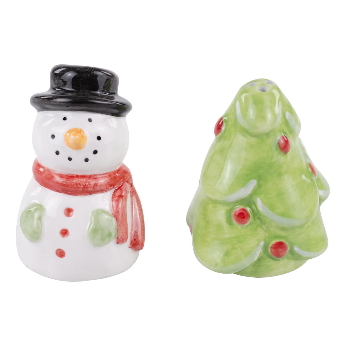 Snowman & Christmas Tree Salt & Pepper Set
