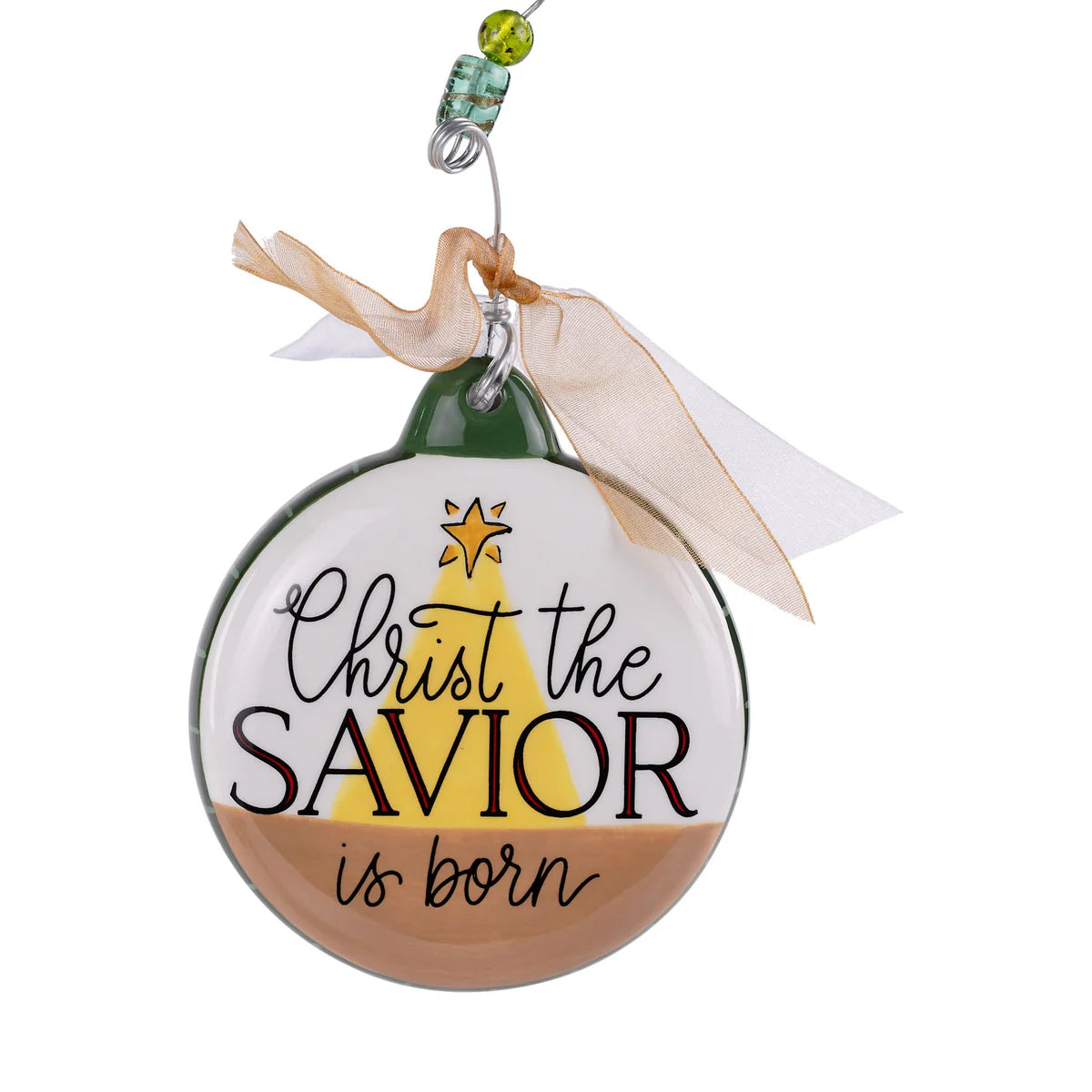 Savior Is Born Puff Ornament