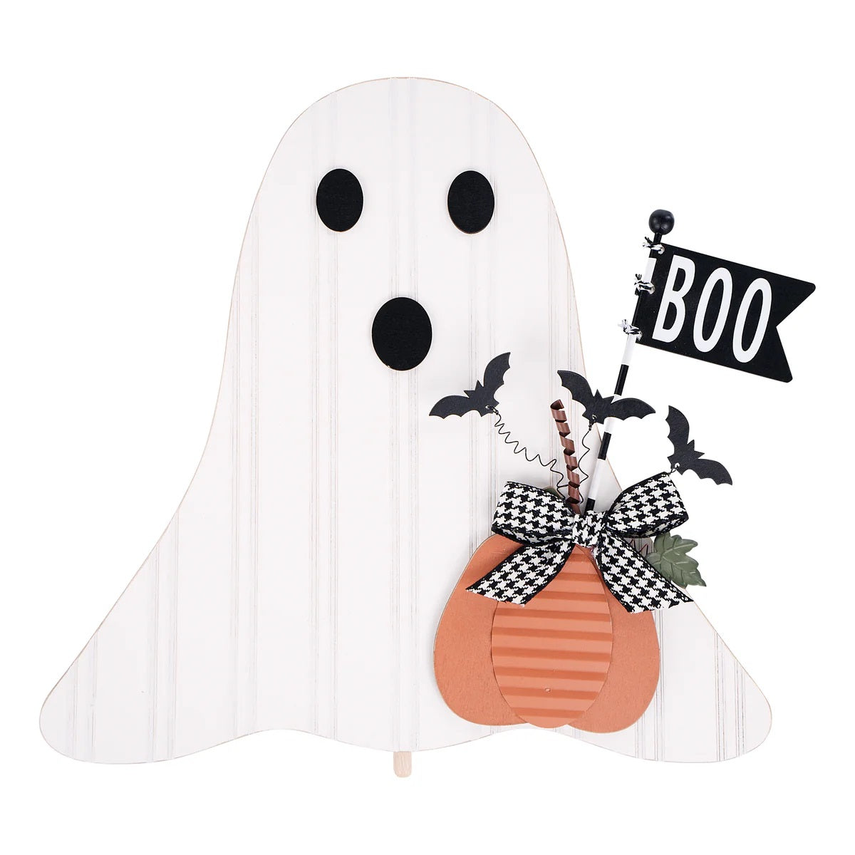 Ghost with Boo Flag Topper