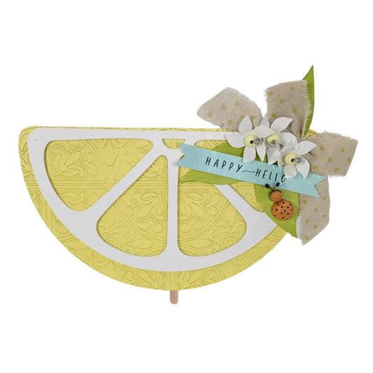Happy Hello Lemon Slice Topper