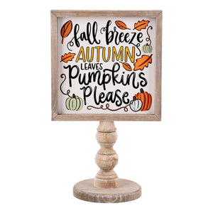 Pumpkins Please Wood Stand