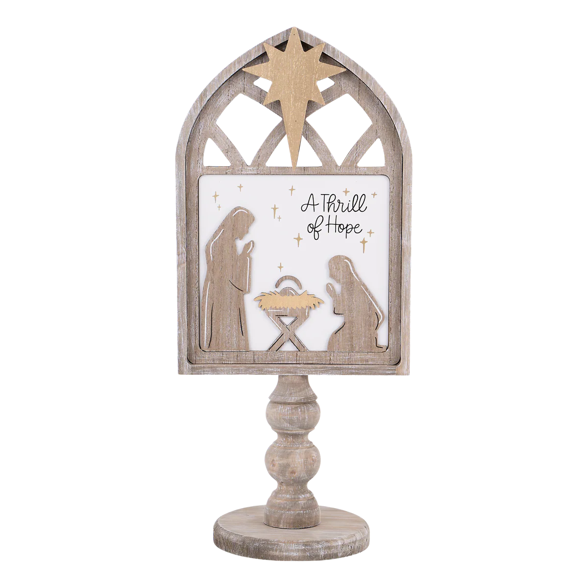 Thrill Of Hope Wood Stand