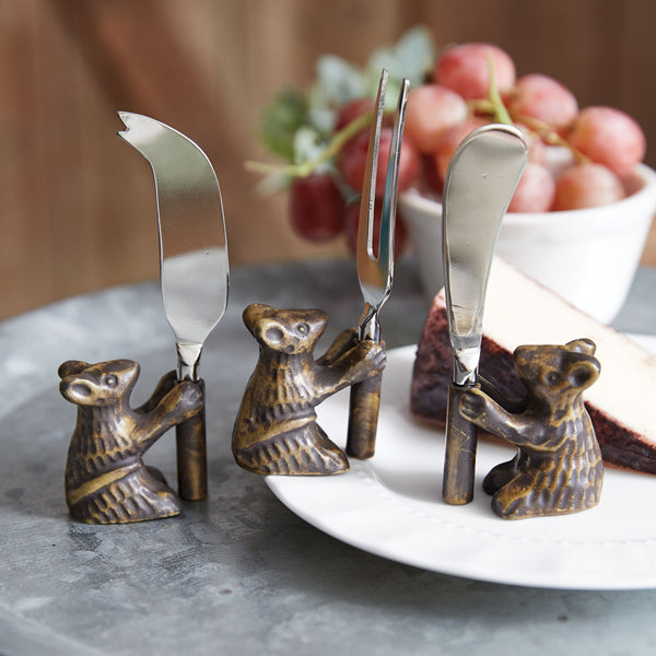 Set of Three Mouse Cheese Servers