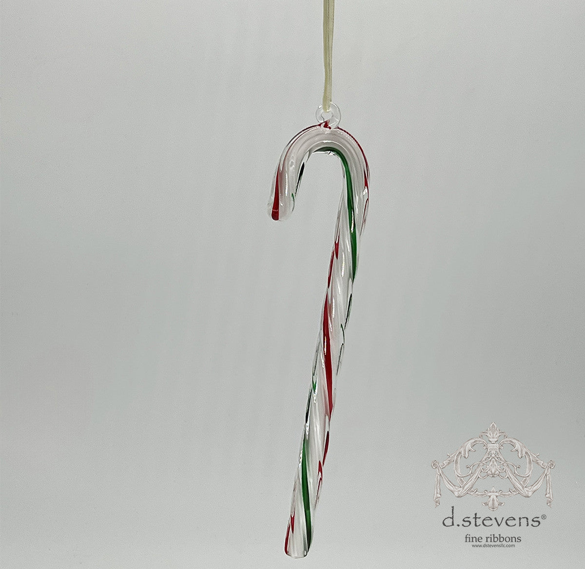 Glass Candy Cane Ornament