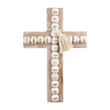 Large Wood Bead Cross