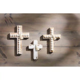 Medium Wood Bead Cross